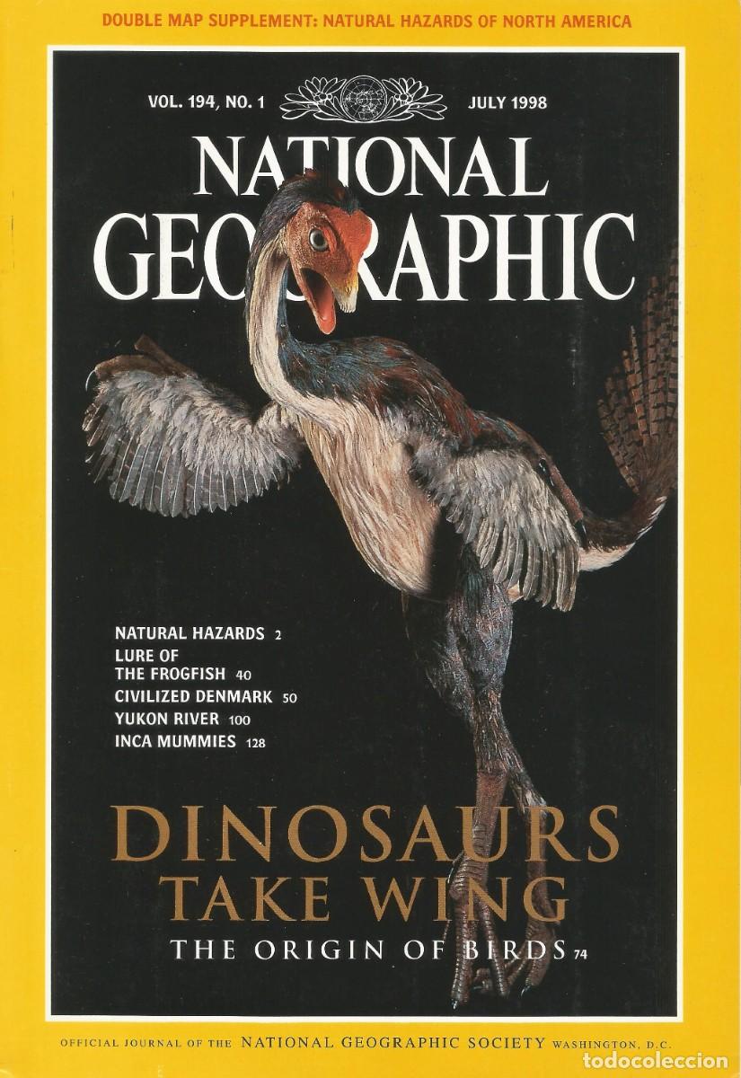 Coleccionismo de National Geographic: Revista National Geographic - Dinosaurs take wing - Vol. 194, No.1 July 1998 - Edici&oacute;n en ingl&eacute;s