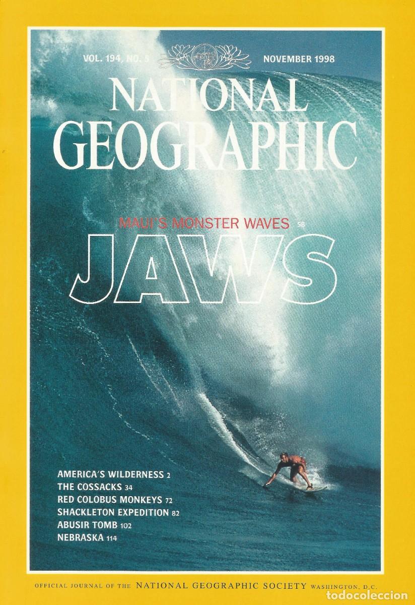 Coleccionismo de National Geographic: Revista National Geographic - Jaws - Vol. 194, No.5 November 1998 - Edici&oacute;n en ingl&eacute;s