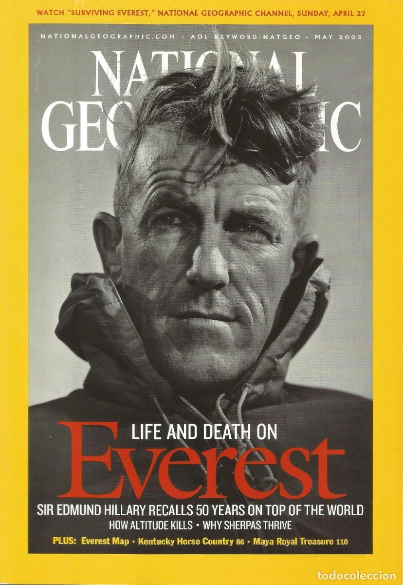 Coleccionismo de National Geographic: Revista National Geographic - Life & death on Everest - Vol. 203, No. 5 May 2003 - Edici&oacute;n en ingl&eacute;s