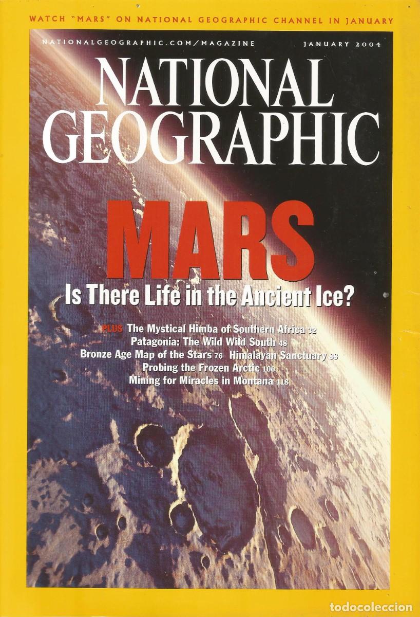 Coleccionismo de National Geographic: Revista National Geographic - Mars: Is There... - Vol. 205, No. 1, January 2004 - Edici&oacute;n en ingl&eacute;s