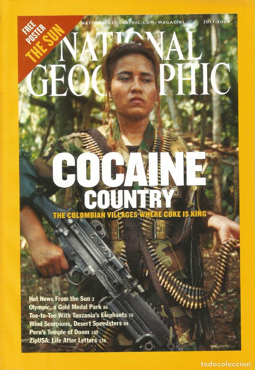 Coleccionismo de National Geographic: Revista National Geographic - Cocaine Country - Vol. 206, No. 1, July 2004 - Edici&oacute;n en ingl&eacute;s