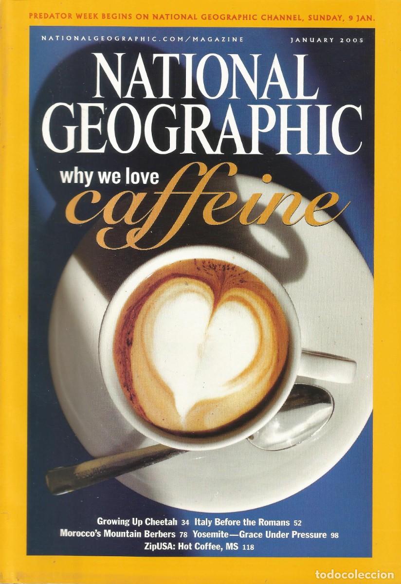 Coleccionismo de National Geographic: Revista National Geographic - Why We Love Caffeine - Vol. 207, No. 1, January 2005 Edici&oacute;n en ingl&eacute;s