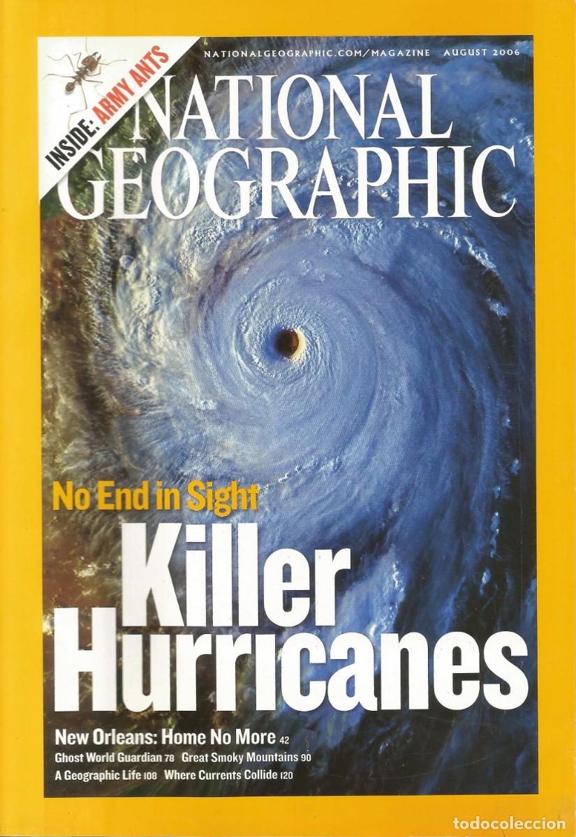 Coleccionismo de National Geographic: Revista National Geographic - Killer Hurricanes - Vol.210, No. 2, August 2006 - Edici&oacute;n en ingl&eacute;s