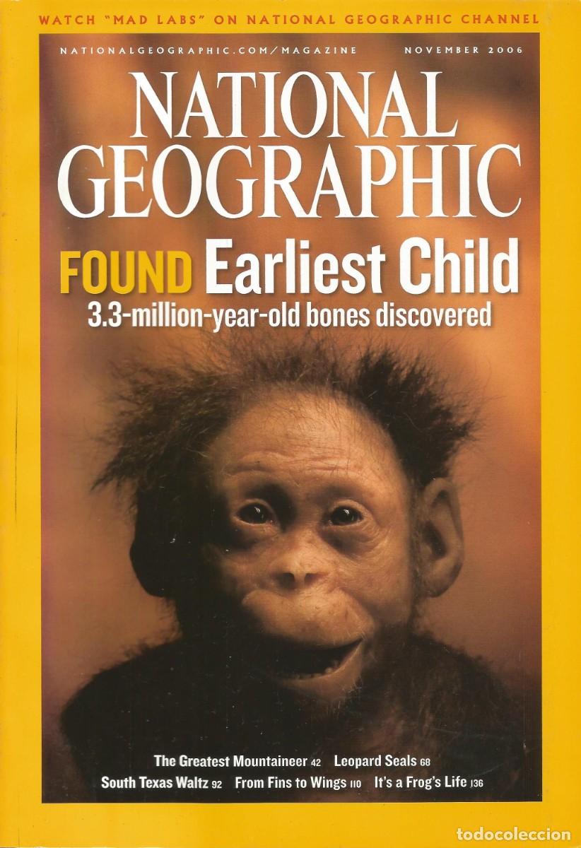 Coleccionismo de National Geographic: Revista National Geographic - Earliest Child - Vol.210, No. 5, November 2006 - Edici&oacute;n en ingl&eacute;s