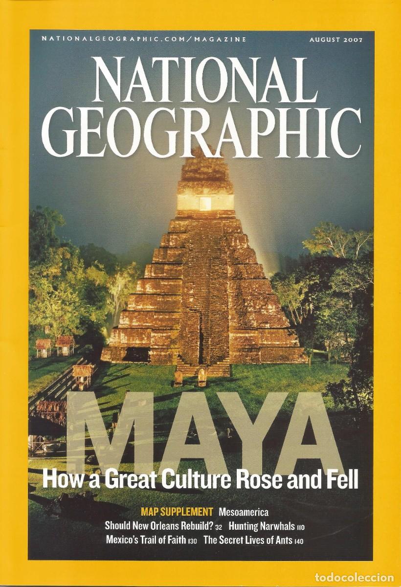 Coleccionismo de National Geographic: Revista National Geographic - Maya - Vol.212, No. 2, August 2007 - Edici&oacute;n en ingl&eacute;s
