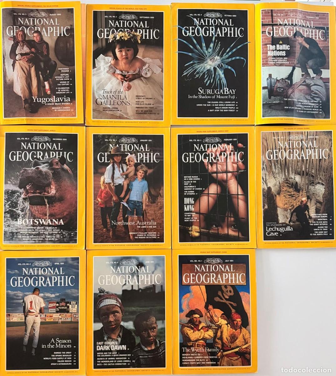 Coleccionismo de National Geographic: REVISTA NATIONAL GEOGRAPHIC 42 N&Uacute;MEROS SUELTOS DE LOS A&Ntilde;OS 1990 A 2000