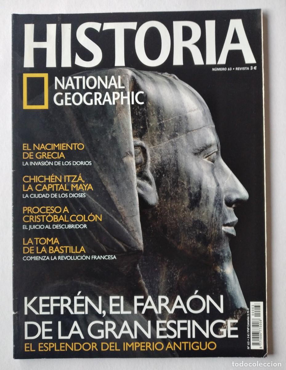 Colecionismo da National Geographic: REVISTA: Historia National Geographic n&ordm; 63 -Kefr&eacute;n, el fara&oacute;n de la Gran Esfinge