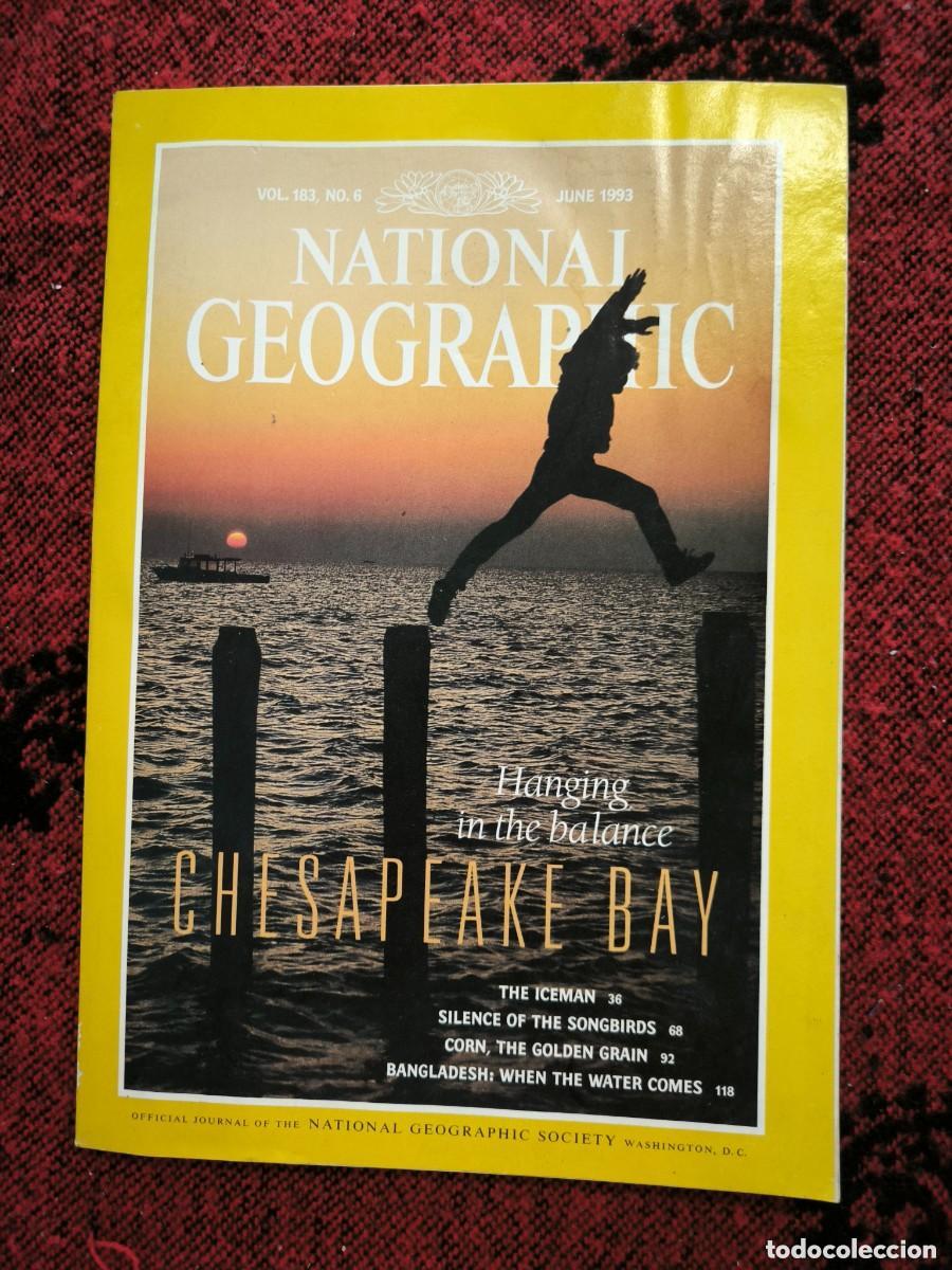Coleccionismo de National Geographic: National Geographic En Ingl&eacute;s Junio 1993 Chesapeake Bay Hombre De Hielo Bangladesh Aves