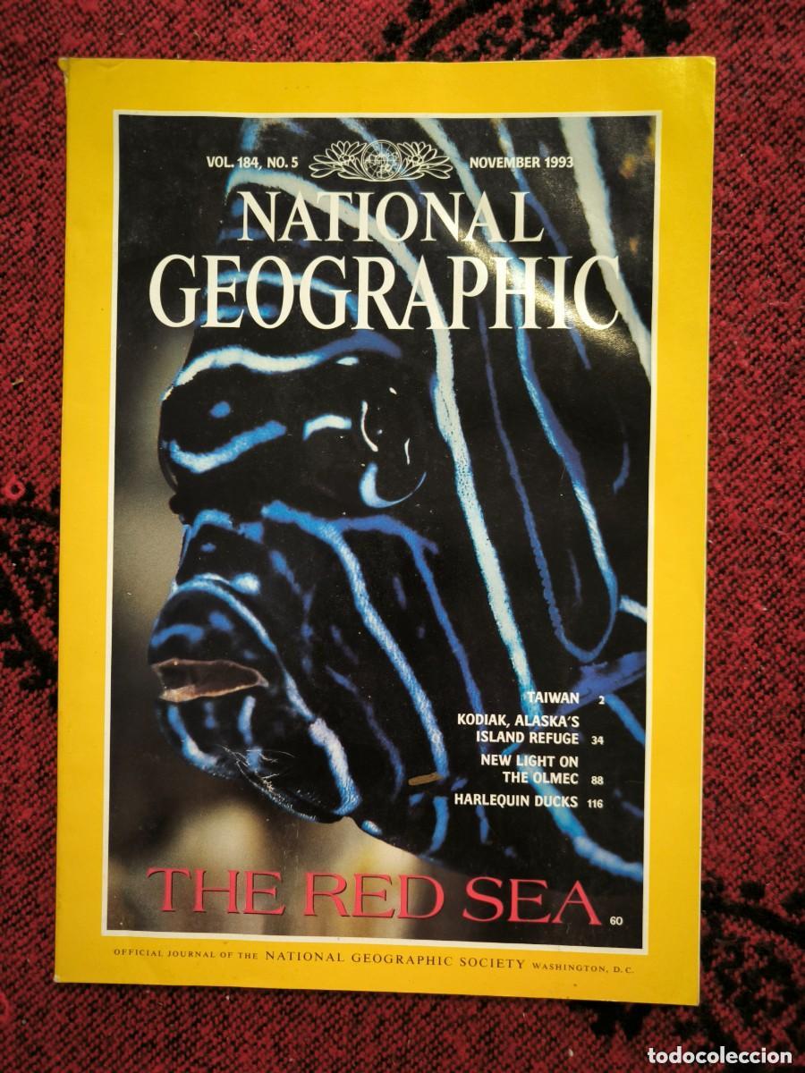 Coleccionismo de National Geographic: National Geographic En Ingl&eacute;s Noviembre 1993 Mar Rojo Taiw&aacute;n Kodiak Olmecas Alaska