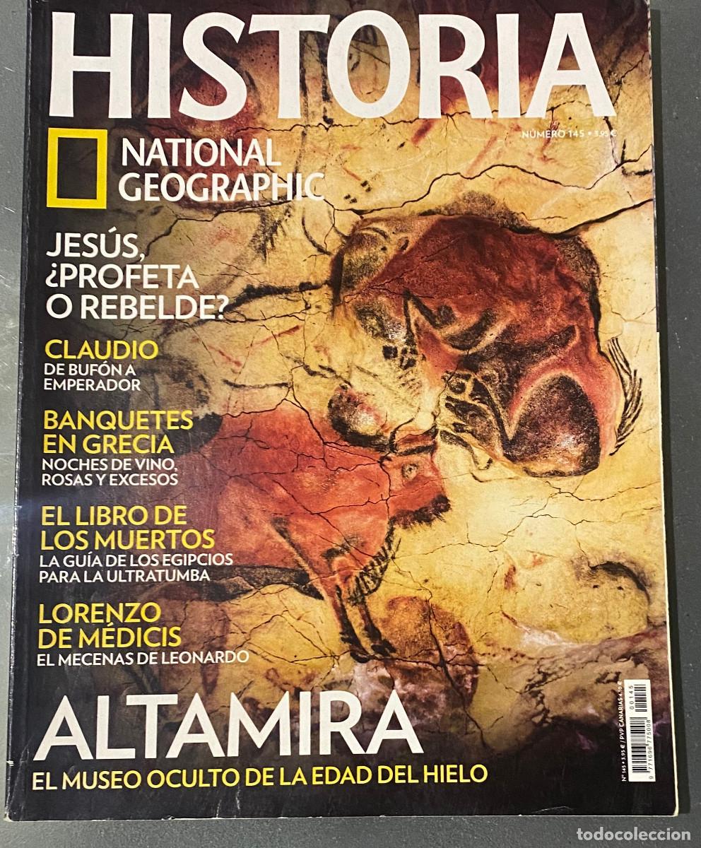 Coleccionismo de National Geographic: Revista 'Historia National Geographic', n&ordm; 145. Cuevas de Altamira en portada. Buen estado.
