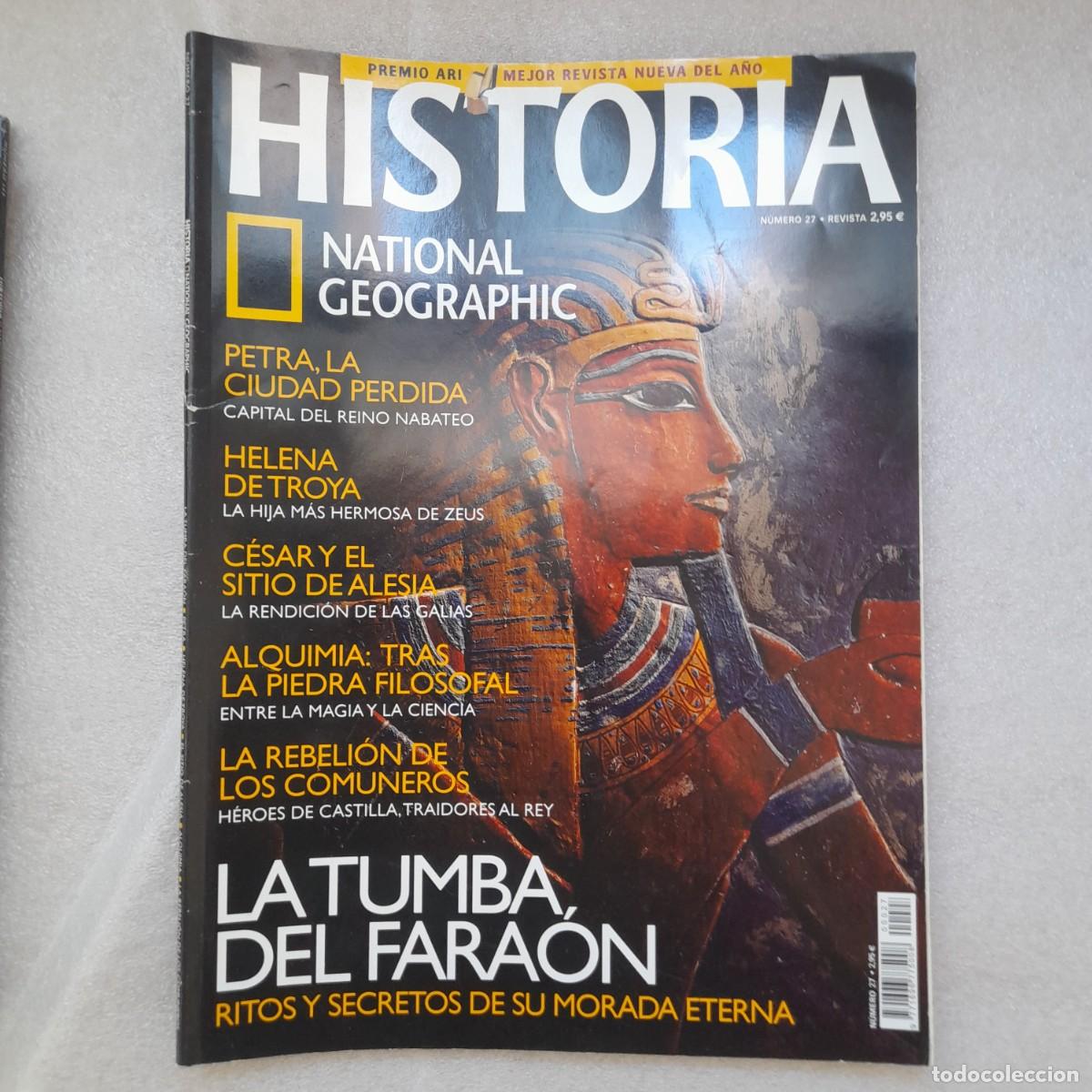Coleccionismo de National Geographic: petra troya c&eacute;sar alquimia, comuneros fara&oacute;nRevista national geographic num 27 historia.