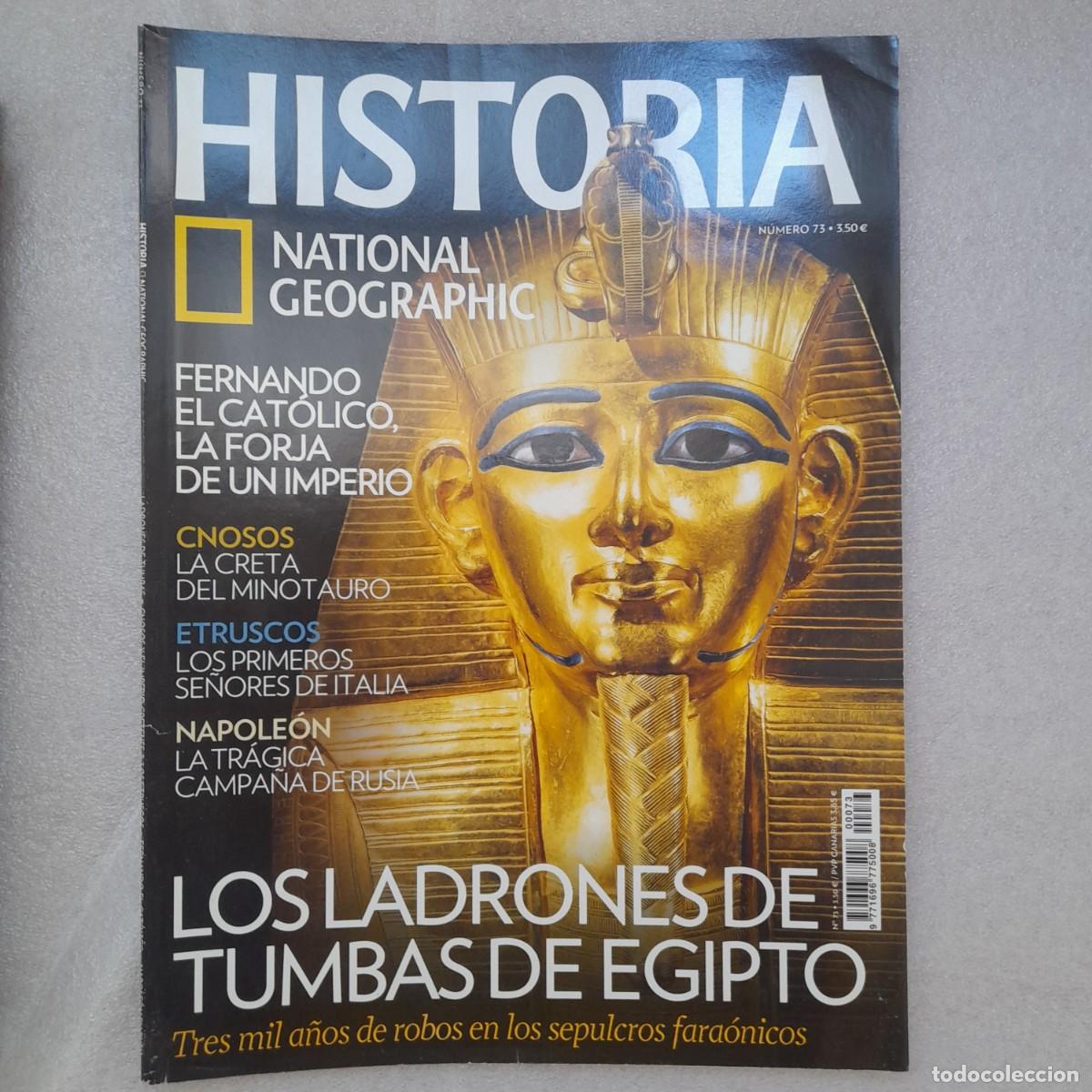 Coleccionismo de National Geographic: fernando el cat&oacute;lico creta etruscos napole&oacute;n, tumbas de Egipto national geographic num 73 historia.