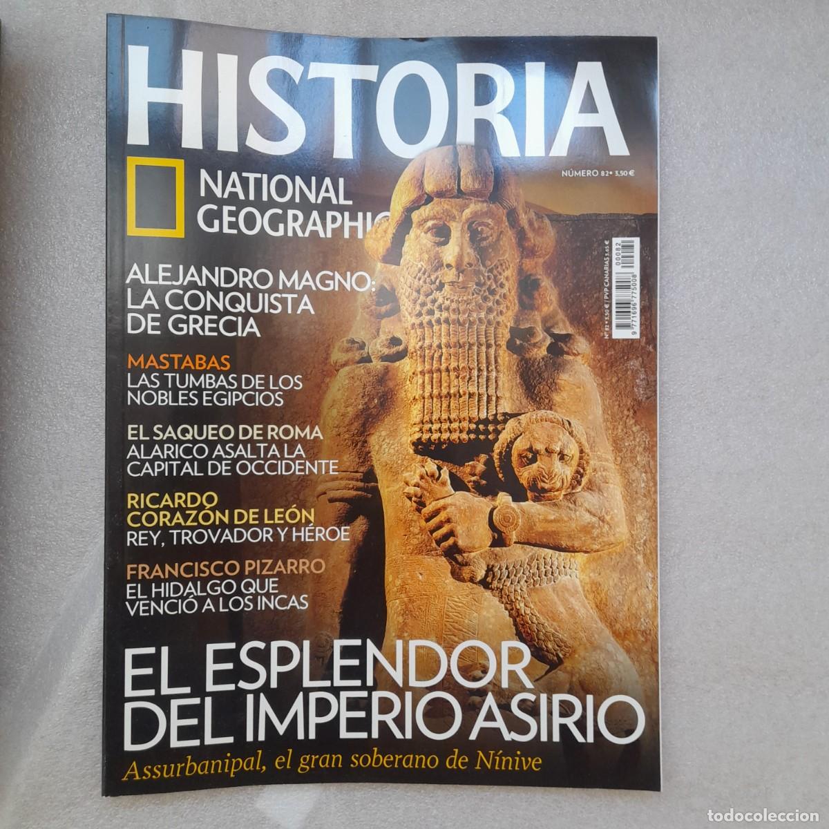 Coleccionismo de National Geographic: el esplendor asirio m&aacute;s tabas el saqueo de roma, coraz&oacute;n de le&oacute; national geographic num 82 historia.