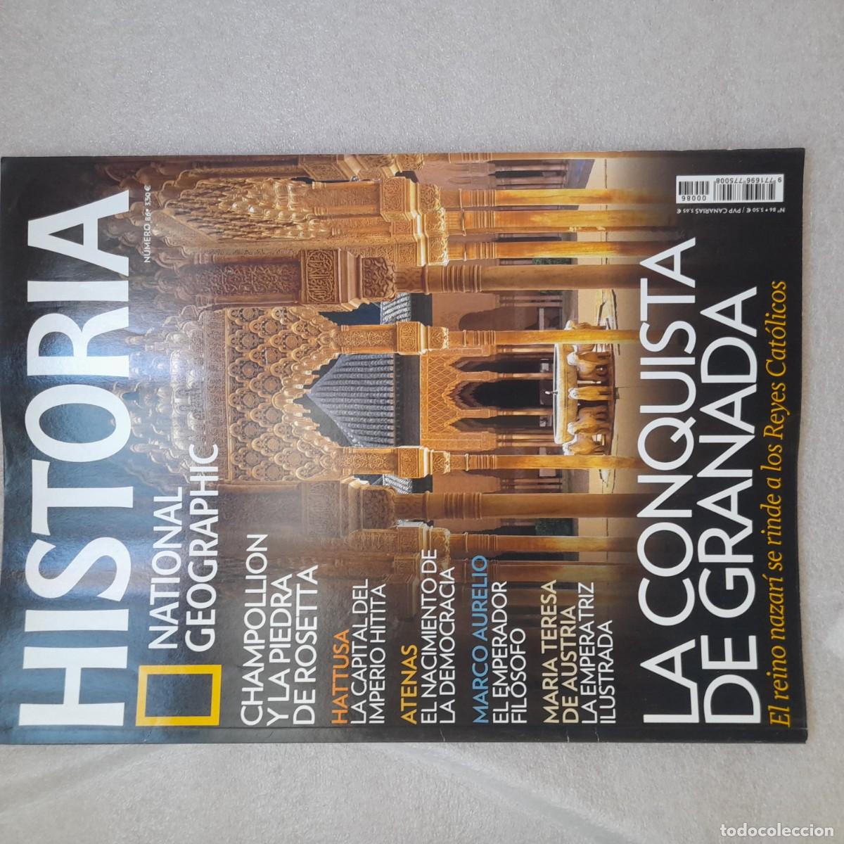 Coleccionismo de National Geographic: champoly&oacute;n atenas, marco aurelio conquista de granadanational geographic num 86 historia.