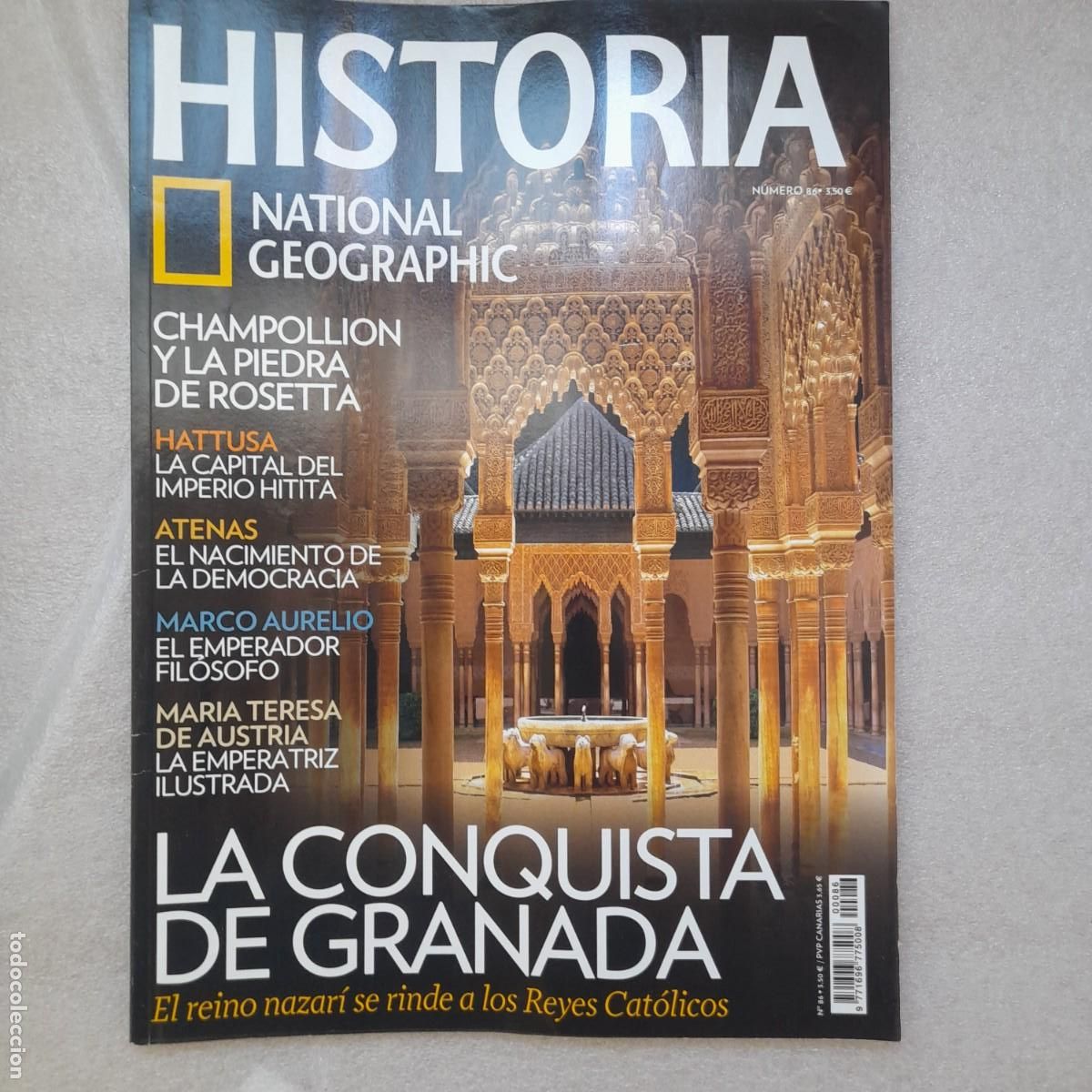 Coleccionismo de National Geographic: champoly&oacute;n atenas, marco aurelio conquista de granadanational geographic num 86 historia.