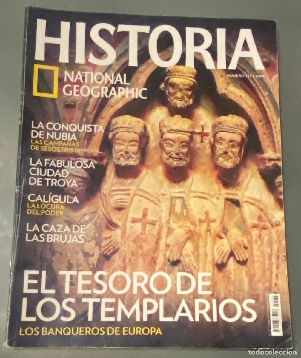 Coleccionismo de National Geographic: Revista 'Historia National Geographic', n&ordm; 137. Tesoro de los Templarios en portada. Buen estado.