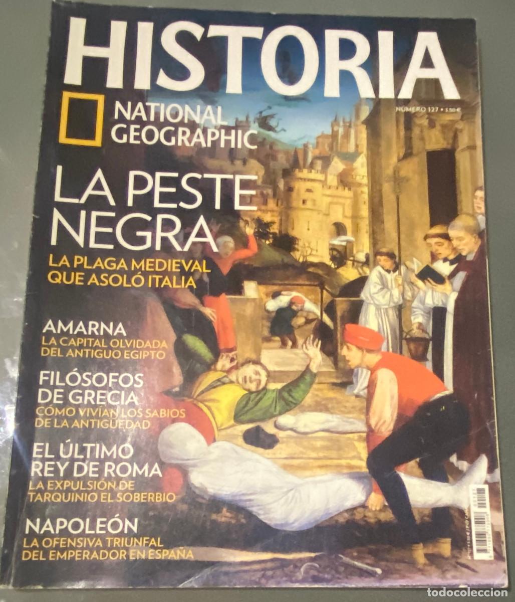 Coleccionismo de National Geographic: Revista 'Historia National Geographic', n&ordm; 127. Peste negra en portada. Buen estado.