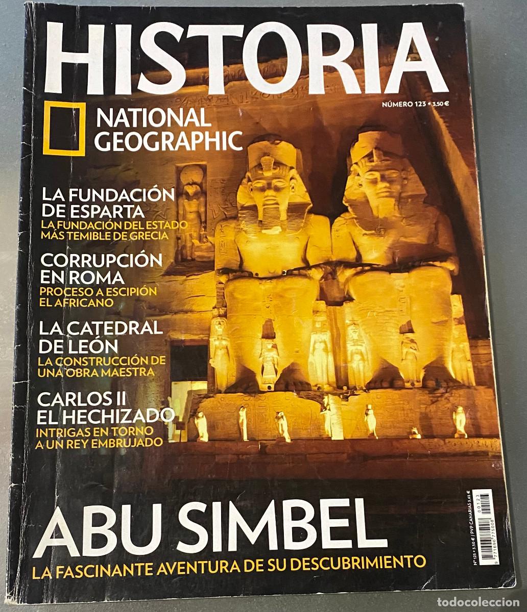 Coleccionismo de National Geographic: Revista 'Historia National Geographic', n&ordm; 123. Abu Simbel en portada. 100 p&aacute;ginas. Buen estado.