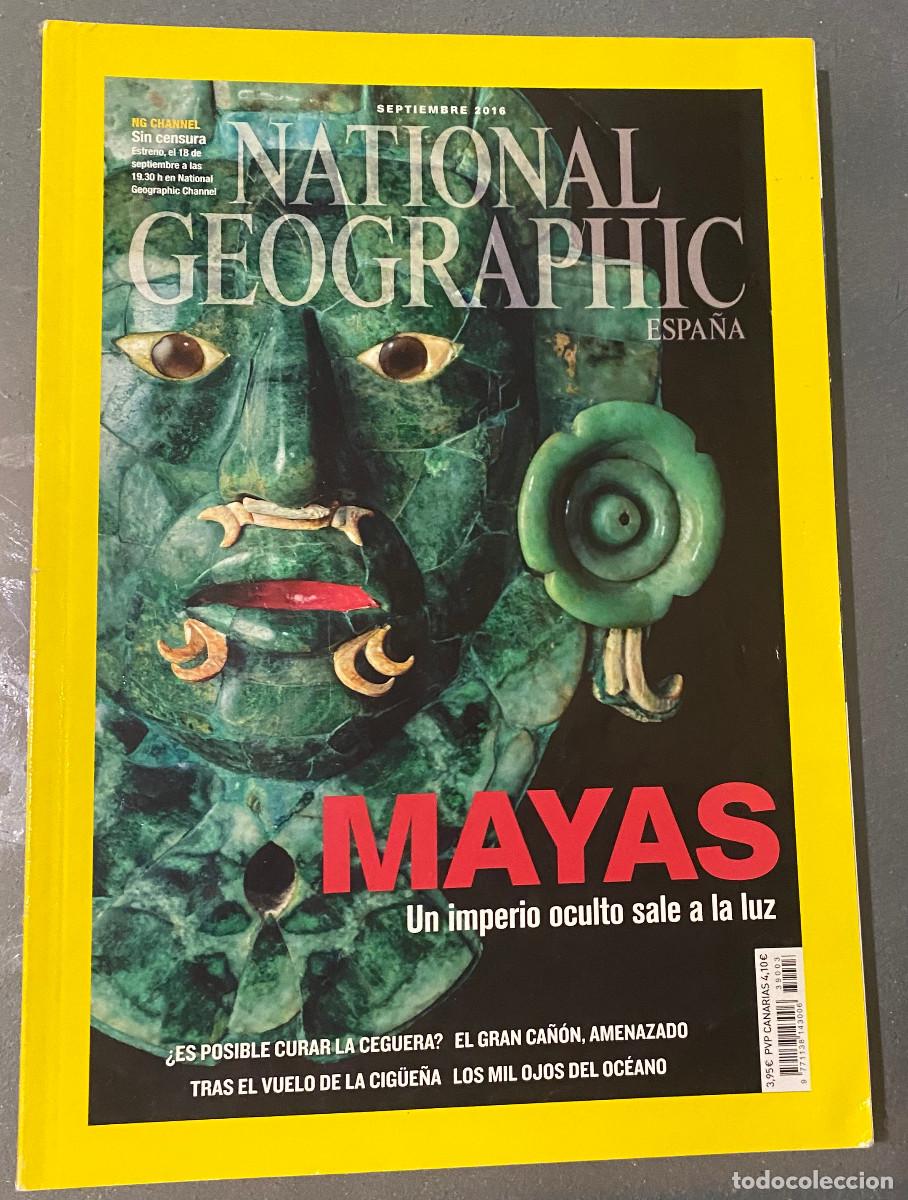 Coleccionismo de National Geographic: Revista 'National Geographic Espa&ntilde;a'. Septiembre 2016. Imperio maya en portada. Buen estado.