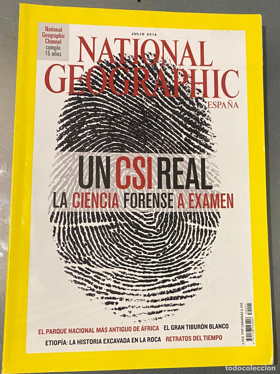 Coleccionismo de National Geographic: Revista 'National Geographic Espa&ntilde;a'. Julio 2016. CSI y ciencia forense en portada. Buen estado.
