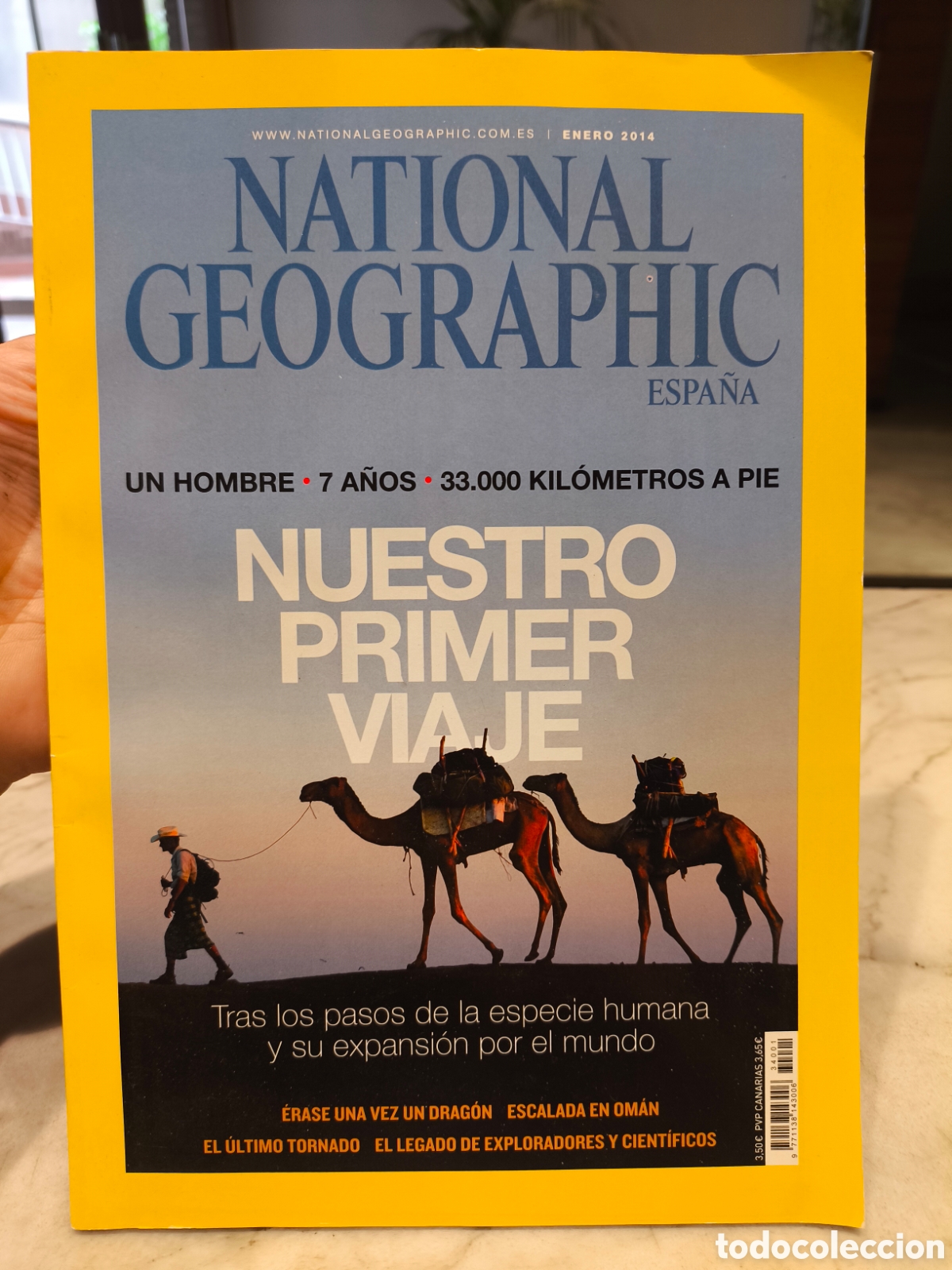 Coleccionismo de National Geographic: Revista National Geographic Espa&ntilde;a enero 2014 Nuestro primer viaje