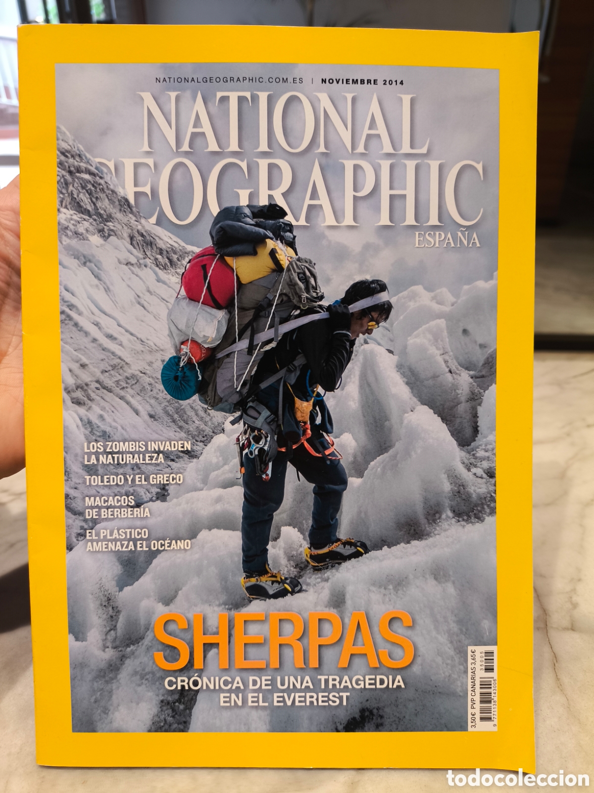 Coleccionismo de National Geographic: Revista National Geographic Espa&ntilde;a noviembre 2014 Sherpas everest