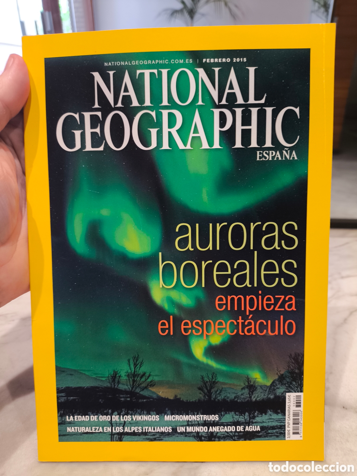 Coleccionismo de National Geographic: Revista National Geographic Espa&ntilde;a febrero 2015 auroras boreales