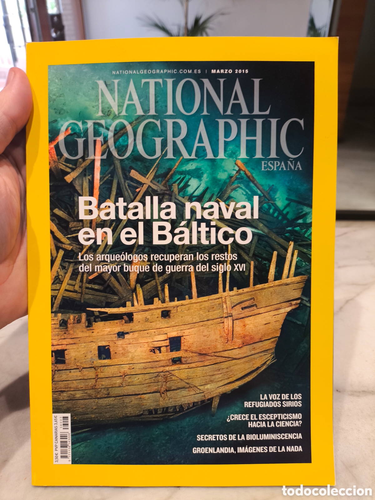 Coleccionismo de National Geographic: Revista National Geographic Espa&ntilde;a marzo 2015 batalla naval en el B&aacute;ltico