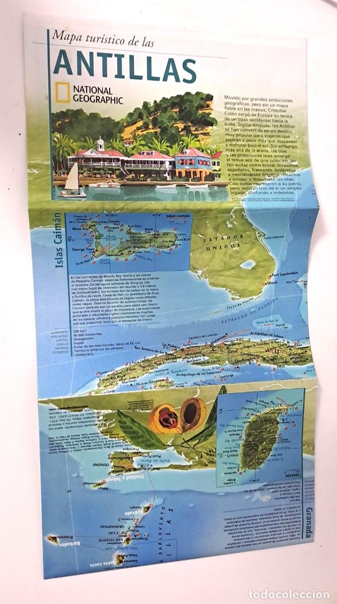 Coleccionismo de National Geographic: MAPA TURISTICO DESPLEGABLE DE LAS ANTILLAS. SUPLEMENTO NATIONAL GEOGRAPHIC. A&Ntilde;O 2005