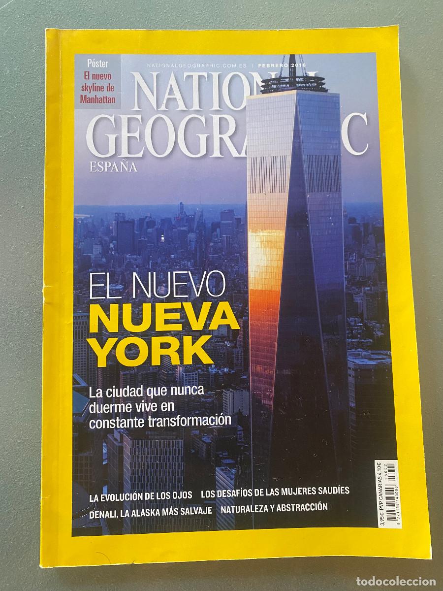 Colecionismo da National Geographic: Revista 'National Geographic Espa&ntilde;a'. Febrero 2016. El nuevo Nueva York en portada. Buen estado.
