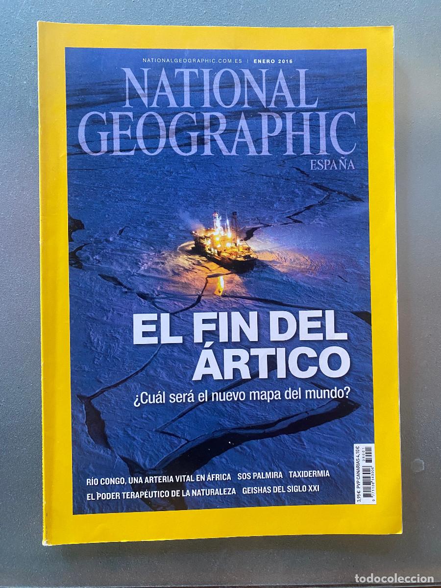 Colecionismo da National Geographic: Revista 'National Geographic Espa&ntilde;a'. Enero 2016. El fin del &Aacute;rtico en portada. Buen estado.