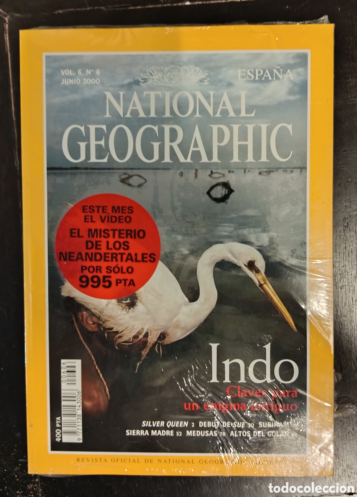 Coleccionismo de National Geographic: Revista National Geographic n&ordm; 606, Indo Junio a&ntilde;o 2000 precintado