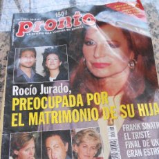 Coleccionismo de Revista Pronto: REVISTA PRONTO, EN PORTADA ROCIO JURADO.. Lote 28233461