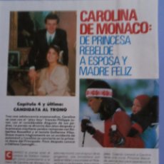 Coleccionismo de Revista Pronto: REPORTAJE - CAROLINA DE MONACO - CHRISTOPHER LEE. Lote 51408874