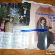 Coleccionismo de Revista Pronto: RECORTE : ROSARIO FLORES, EN BUSCA DE SU FUTURO ARTISTICO. PRONTO, MARZO 1986 ()