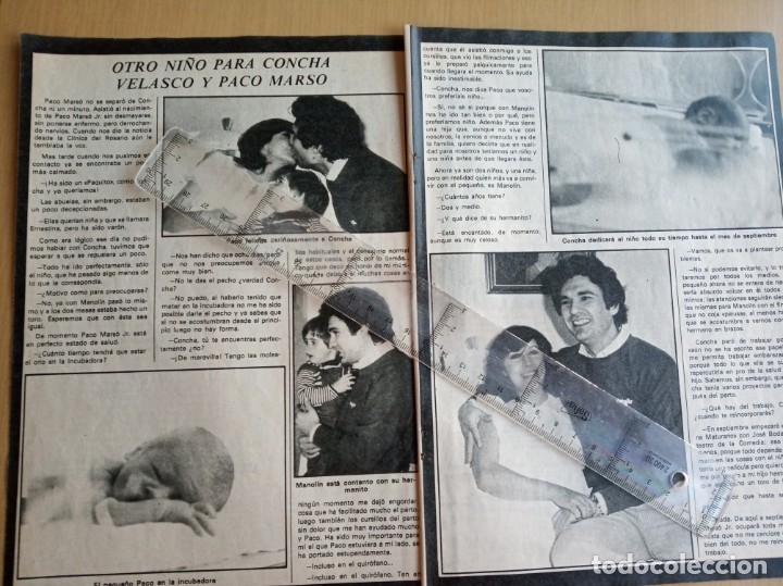 Collectionnisme de Magazine Pronto: reportaje revista pronto - otro niño para concha velasco y paco marso -