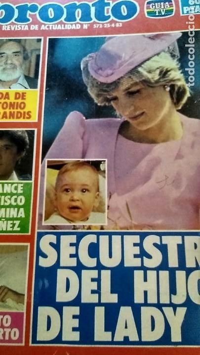 Coleccionismo de Revista Pronto: REVISTA PRONTO 572 1983 BEATRIZ CARVAJAL, ALBERTO MU&Ntilde;AGORRI, ISABEL PREYSLER, POSTER KEN MARSHALL