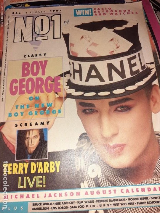 Antigua Revista Musical Boy George Poster Mich Buy Magazine Pronto At Todocoleccion