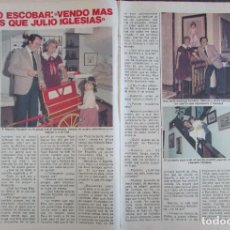 Coleccionismo de Revista Pronto: RECORTE REVISTA PRONTO N.º 507 1982 MANOLO ESCOBAR. Lote 230204500