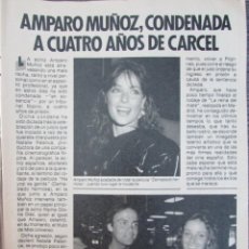 Coleccionismo de Revista Pronto: RECORTE REVISTA PRONTO Nº 675 1985 AMPARO MUÑOZ, CAROLINA DEMÓNACO Y ROBERTINO ROSSELLINI. Lote 232482605