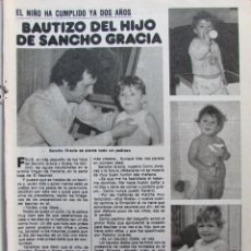 Coleccionismo de Revista Pronto: RECORTE REVISTA PRONTO Nº 446 1980 SANCHO GRACIA. Lote 232800875