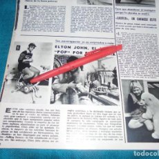 Coleccionismo de Revista Pronto: RECORTE : ELTON JOHN, EL IDOLO POP. SEMANA, ABRIL 1976 (#)