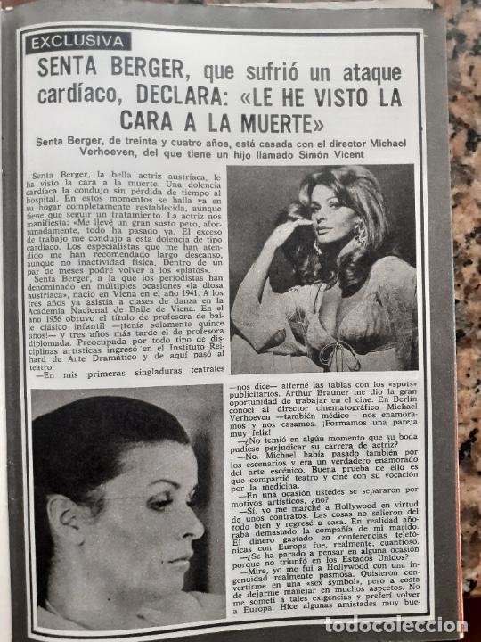 Coleccionismo de revista Pronto: senta berger - Foto 2