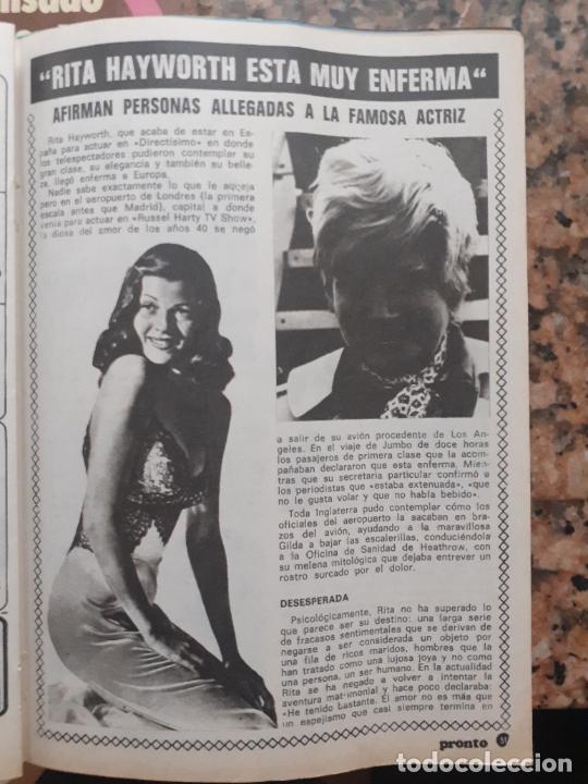Coleccionismo de revista Pronto: rita hayworth - Foto 1