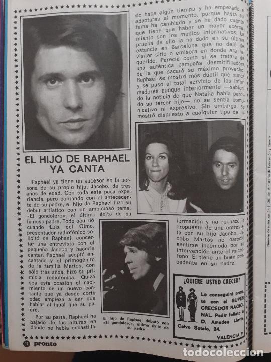 Coleccionismo de revista Pronto: raphael natalia figueroa - Foto 1