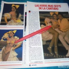 Coleccionismo de Revista Pronto: RECORTE : LAS FOTOS MAS SEXYS DE MARIA JOSE CANTUDO. PRONTO, ABRIL 1985 (#)