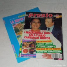 Coleccionismo de Revista Pronto: PRONTO NÚM 749 + CARPETA LA SUPER COCINERA.. Lote 296072153
