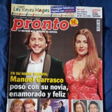 Coleccionismo de Revista Pronto: REVISTA PRONTO 2324. MANUEL CARRASCO.. Lote 309980543