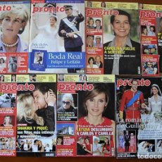 Coleccionismo de Revista Pronto: LOTE 7 X REVISTA PRONTO 2003-2011 INCLUYE NÚMERO 1673 BODA REAL FELIPE DE BORBON Y LETIZIA ORTIZ