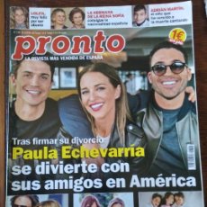Coleccionismo de Revista Pronto: PRONTO Nº 2395, 2018- MARTA SANCHEZ- ROMINA Y AL BANO- LOLITA- PILAR RUBIO-ALFRED Y AMAIA- SIRIA.... Lote 329833923